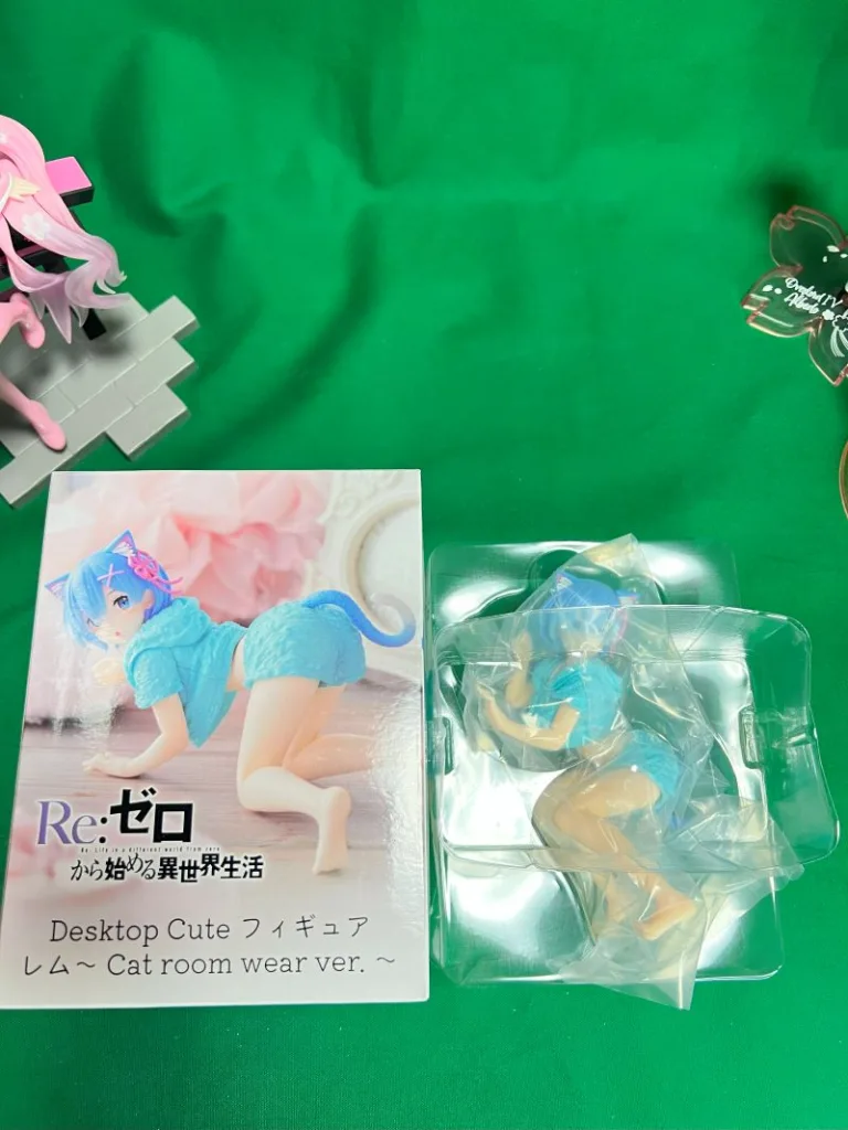 Re:ゼロから始める異世界生活　Desktop Cute フィギュア　レム～Cat room wear ver.～プライズフィギュア開封レビュー画像